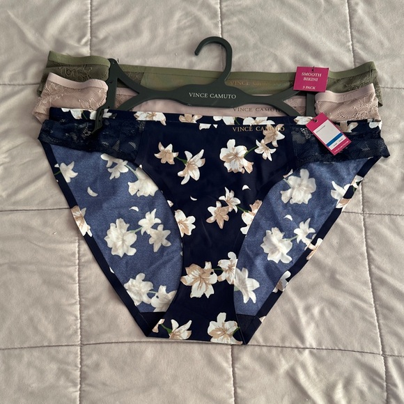 Vince Camuto Floral and Solid Panties Sets - 6 pairs f XL NWT - Picture 3 of 9